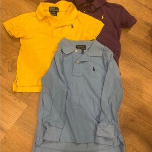 Polo by Ralph Lauren Yellow and Purple Polos Classic Style